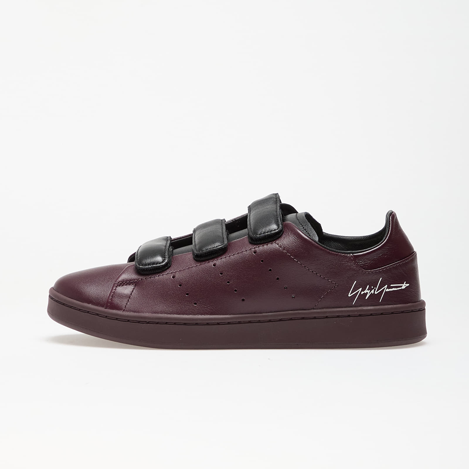 Herren Sneaker und Schuhe Y-3 Stan Smith Velcro Shadow Maroon/ Shadow Maroon/ Black