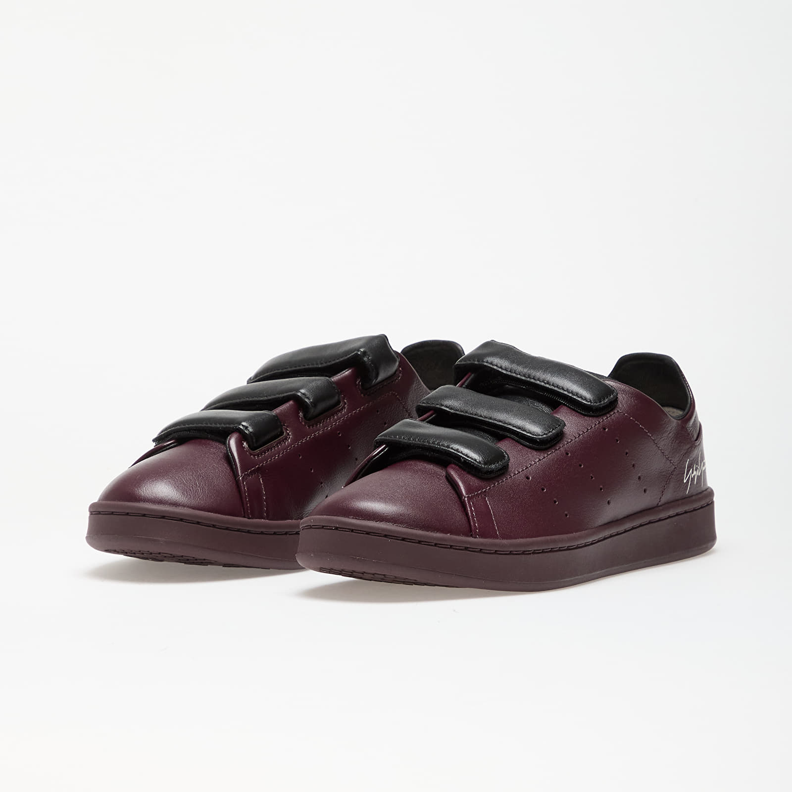 Herren Sneaker und Schuhe Y-3 Stan Smith Velcro Shadow Maroon/ Shadow Maroon/ Black