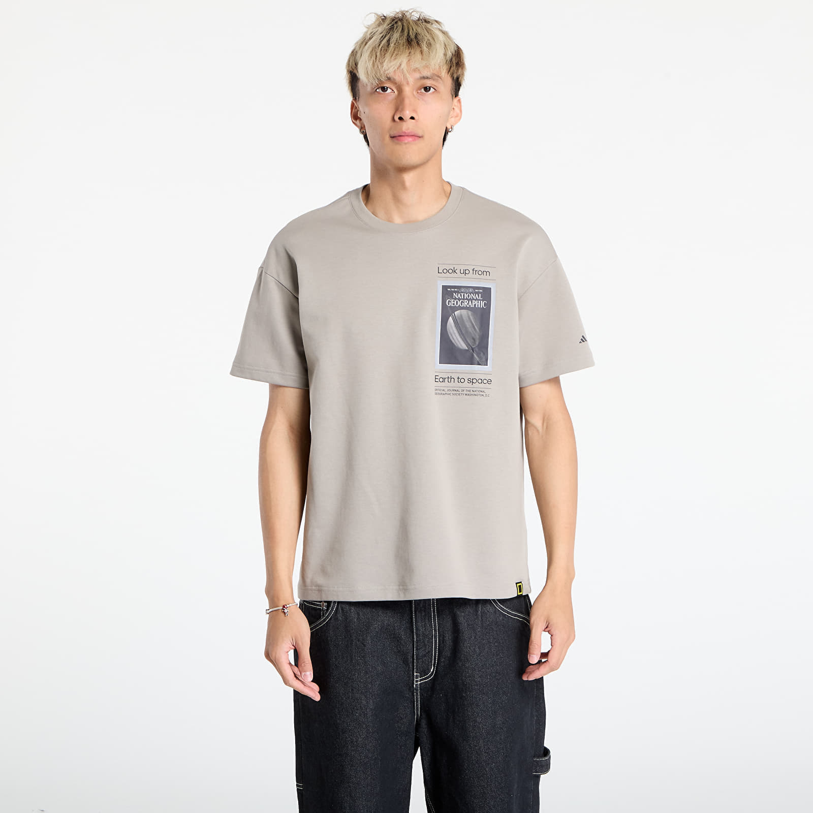 Tricou adidas National Geographic UF AEROREADY Graphic T-shirt Putty Beige XXL