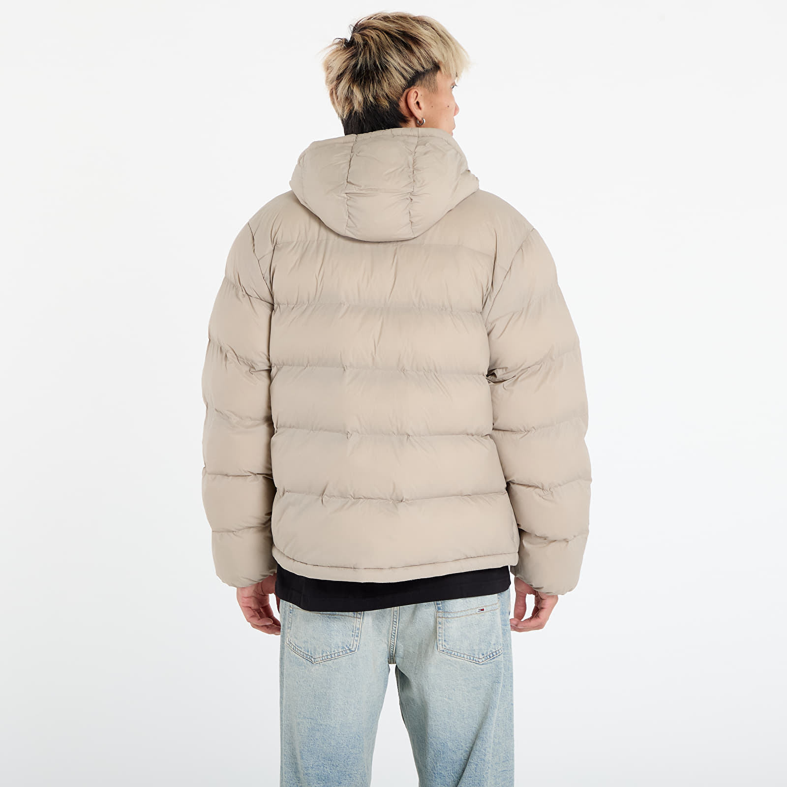Pufja jakas Calvin Klein Jeans Ls Nylon Monogram Pu Jacket Brown