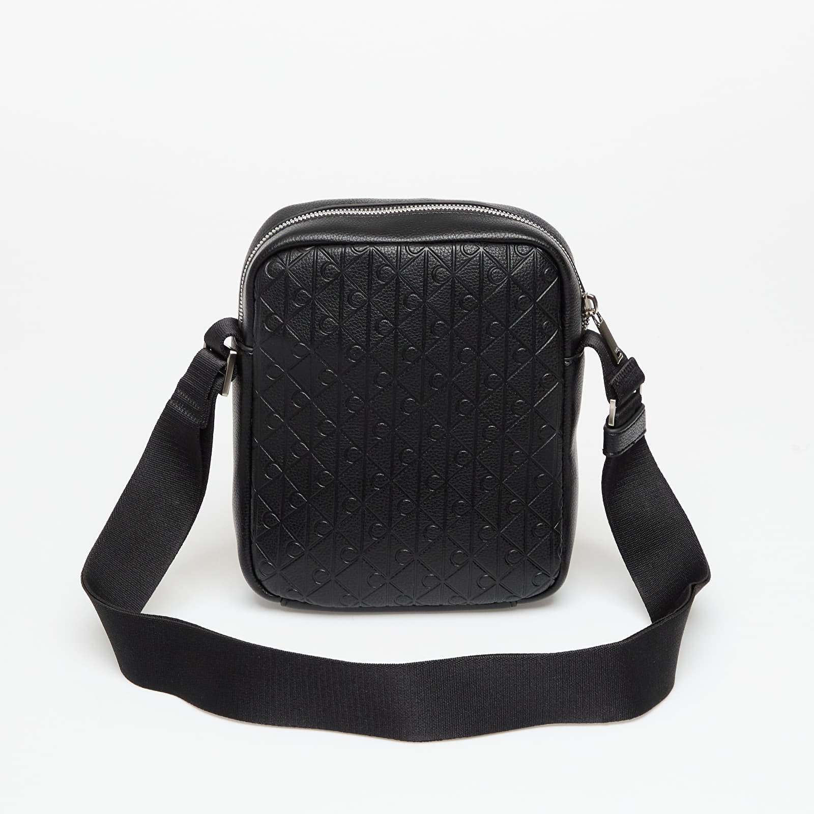 Men's Shoulder Bags Calvin Klein Emblem Aop Emboss Crossover Black