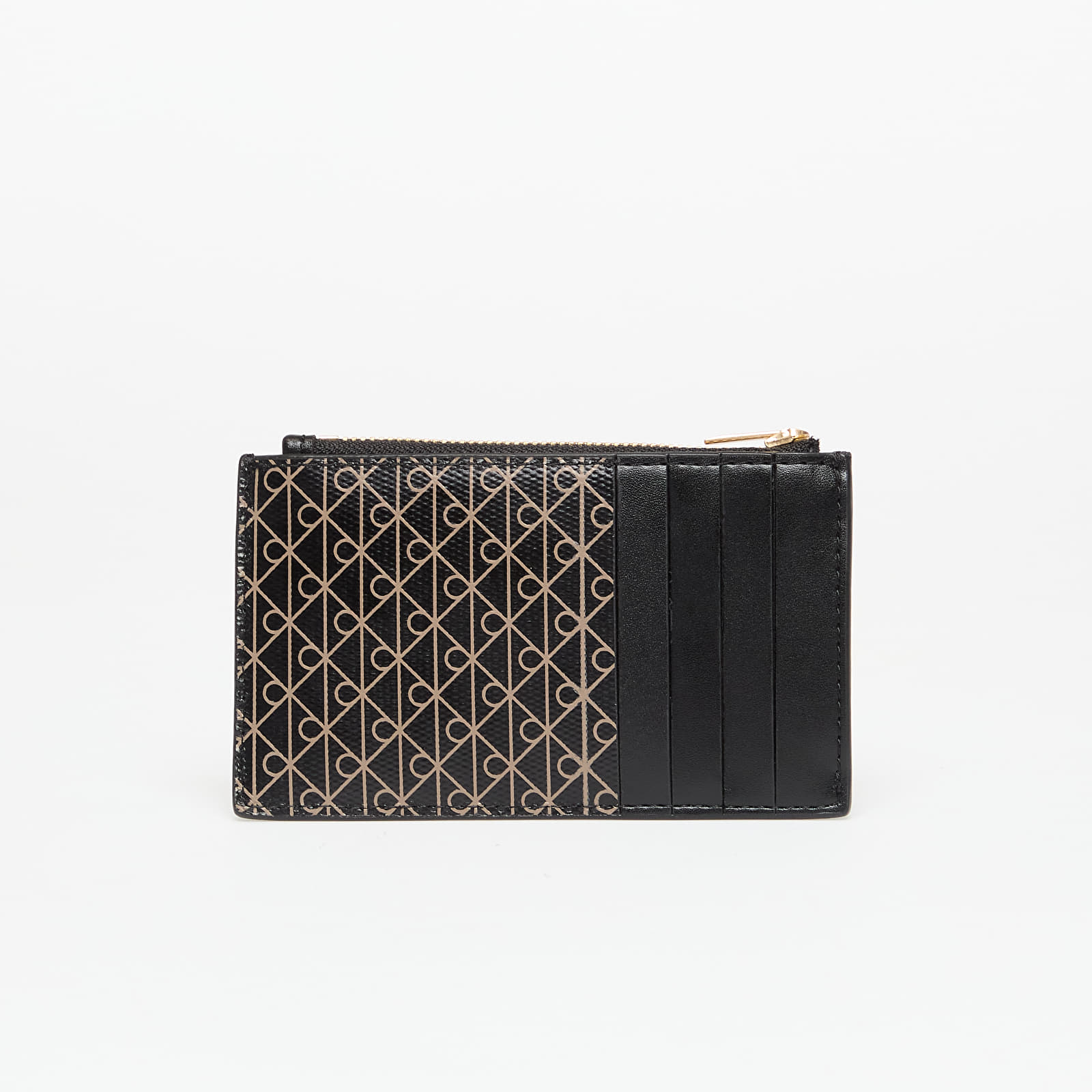 Men's wallets Calvin Klein Emblem Aop Top Zip Cardholder Black