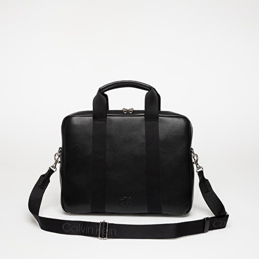 Bag Calvin Klein Webbing Strap Laptop Computer Bag Black