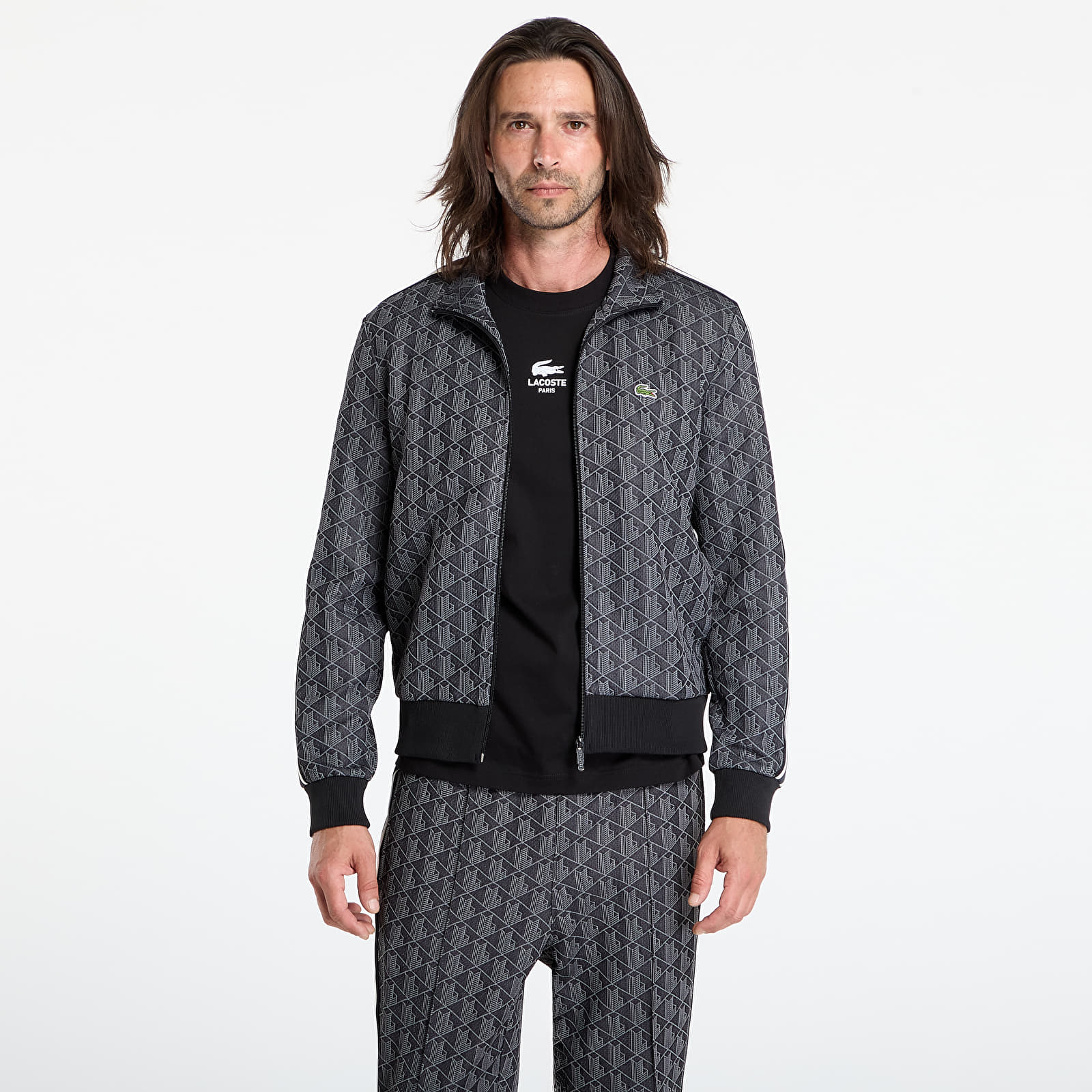 Miesten hupparit LACOSTE Men's Sweatshirt Black/ Graphite