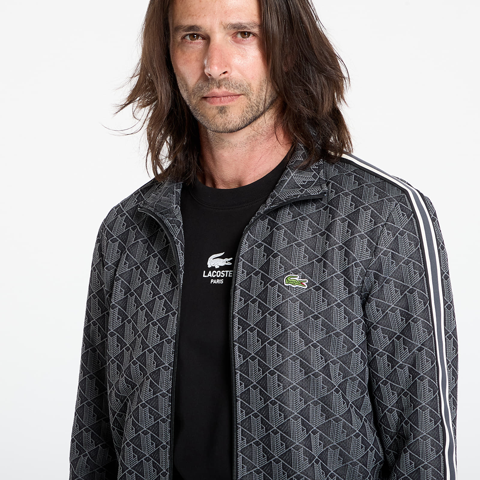 Miesten hupparit LACOSTE Men's Sweatshirt Black/ Graphite
