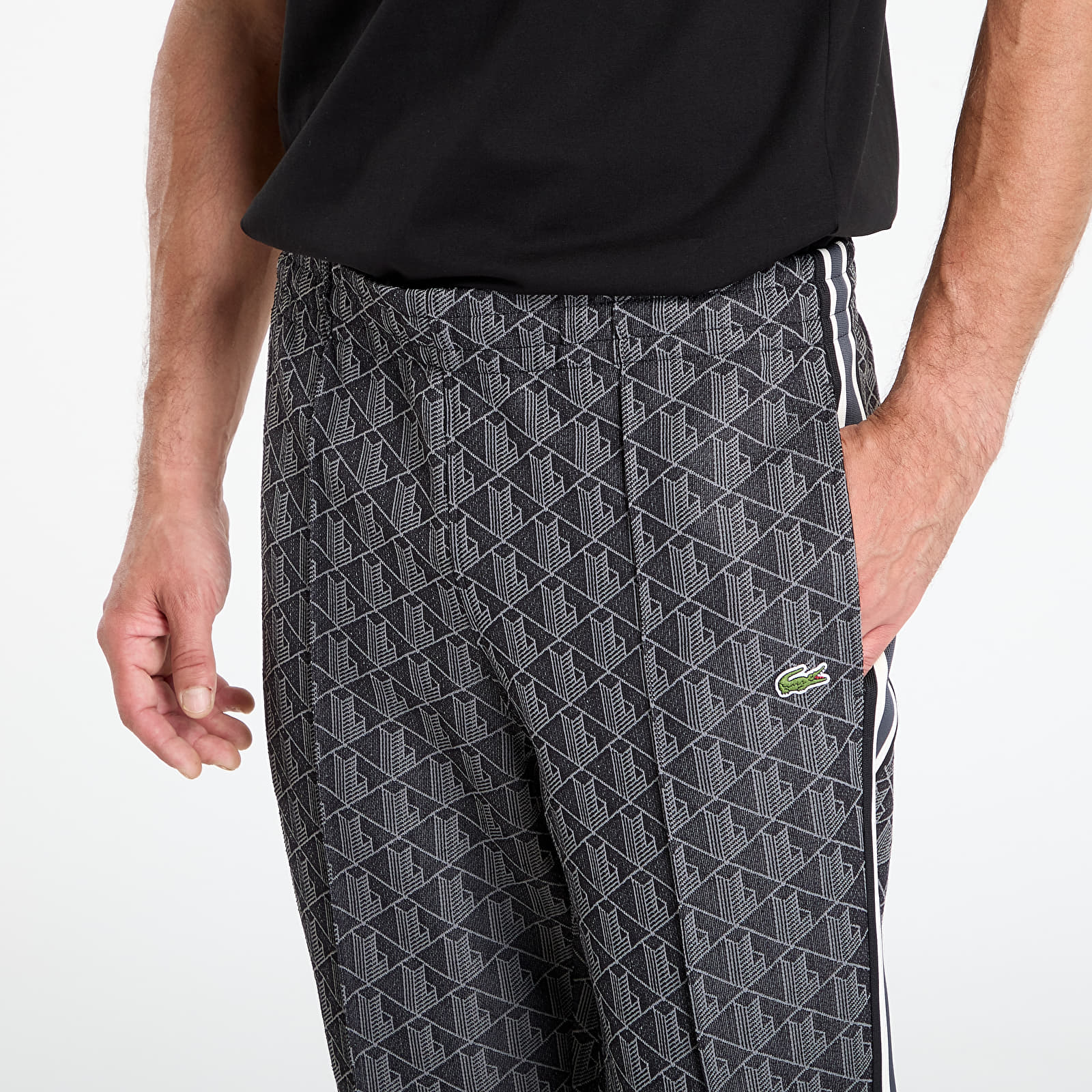 Ανδρικές φόρμες LACOSTE Men's Tracksuit Trousers Black/ Graphite