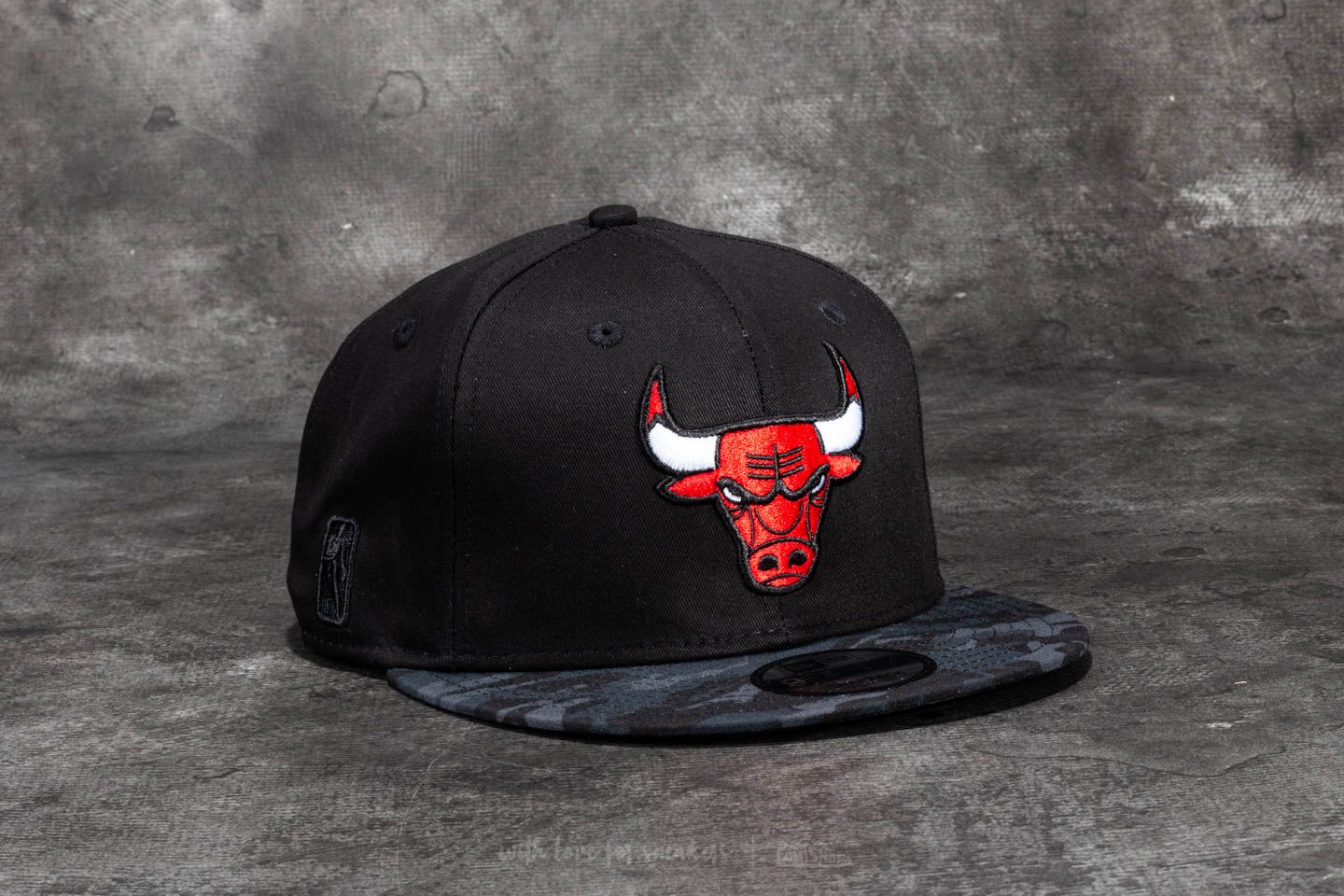 Caps New Era 9Fifty Team Camo Chicago Bulls Cap Black/ Dark Camo