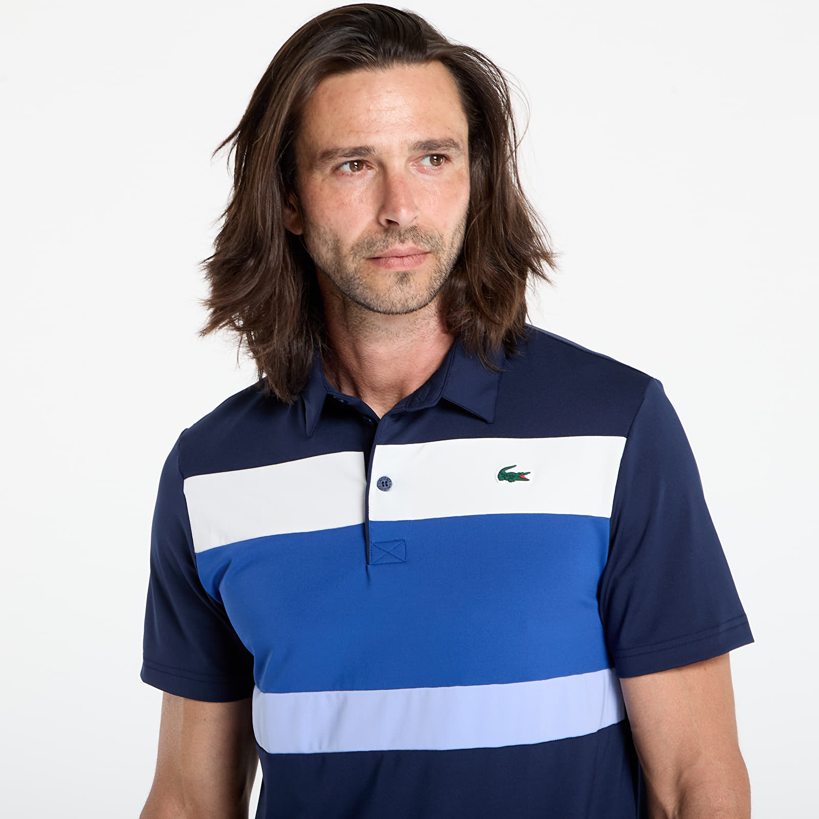 Miesten T-paidat LACOSTE Men's S/S Polo Navy Blue/ France Blue-Flour