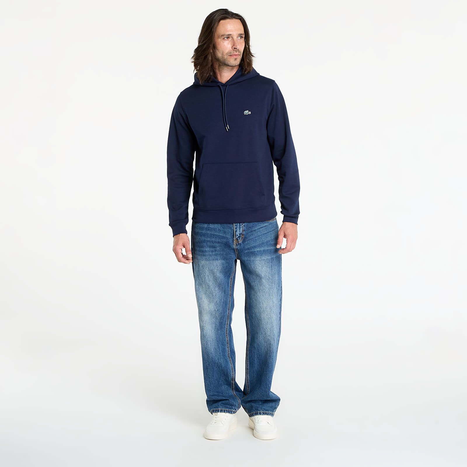 Miesten hupparit LACOSTE Men's Sweatshirt Navy Blue