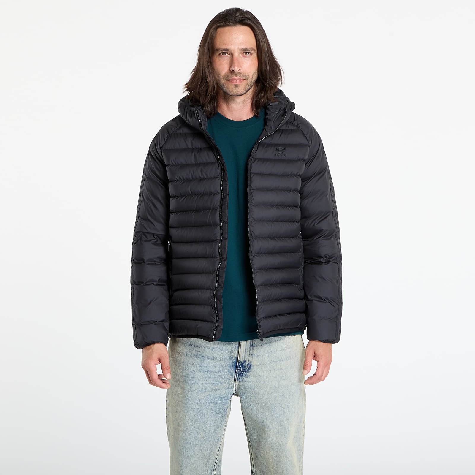 Men's jackets adidas Synthetic Hooded Jacket Black