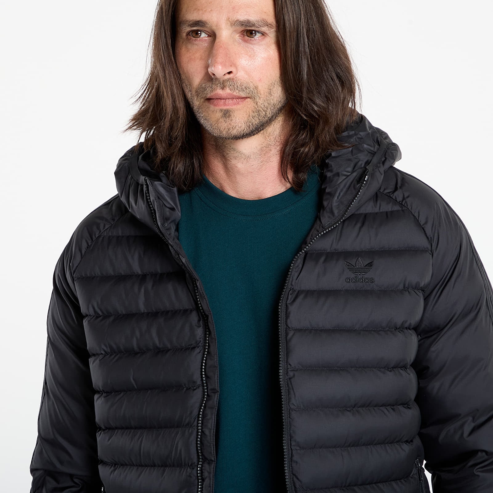 Men's jackets adidas Synthetic Hooded Jacket Black