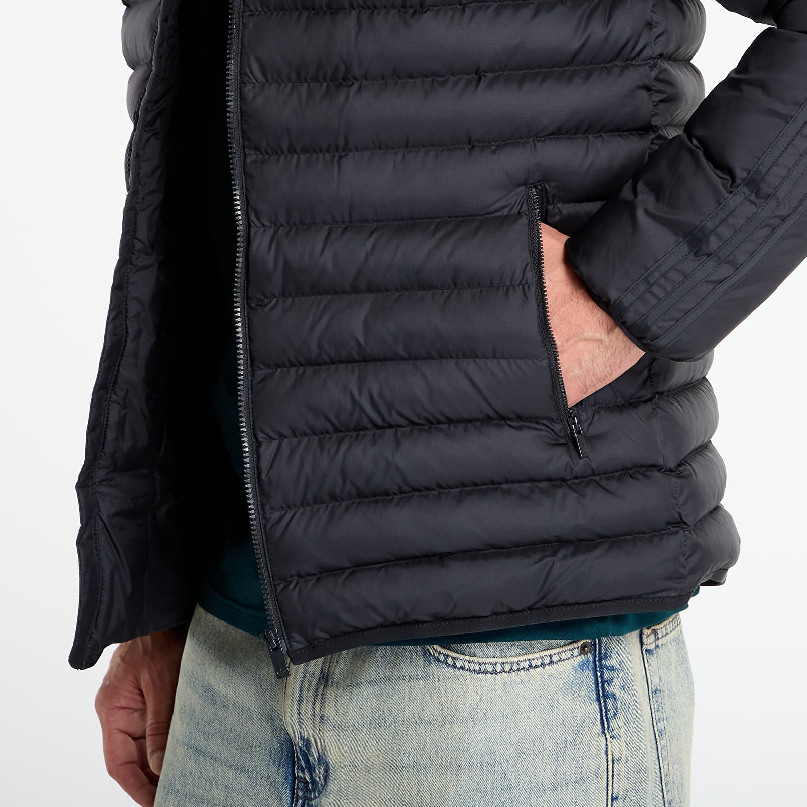 Men's jackets adidas Synthetic Hooded Jacket Black