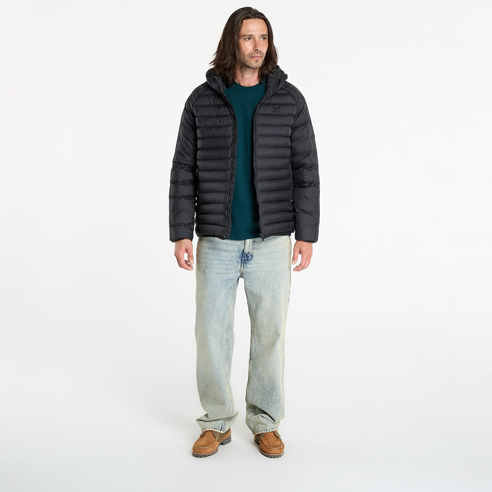 Men's jackets adidas Synthetic Hooded Jacket Black