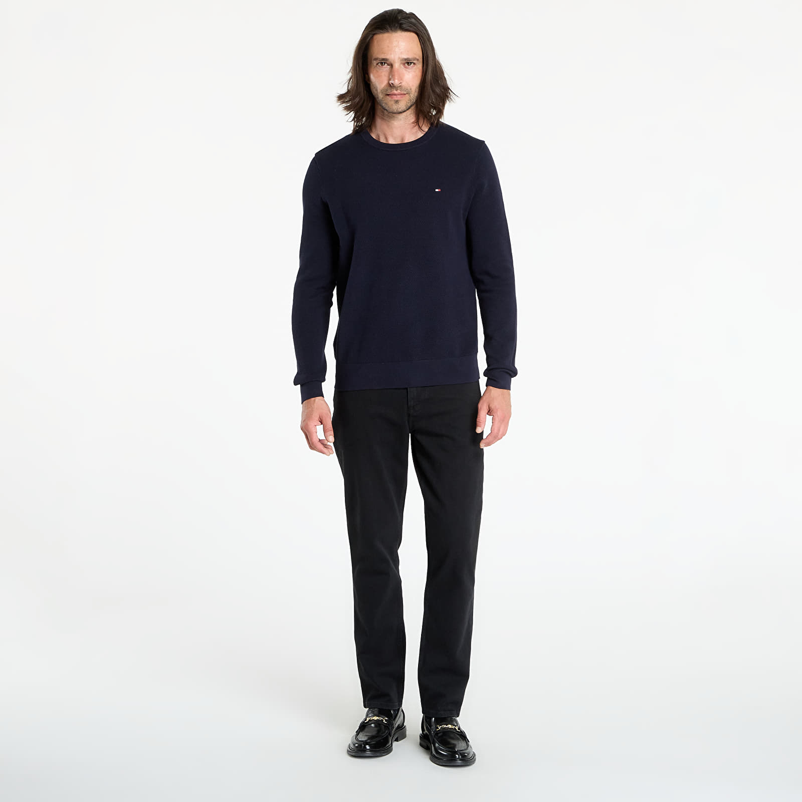 Moški hoodiji  Tommy Hilfiger Essential Structure Sweat Blue