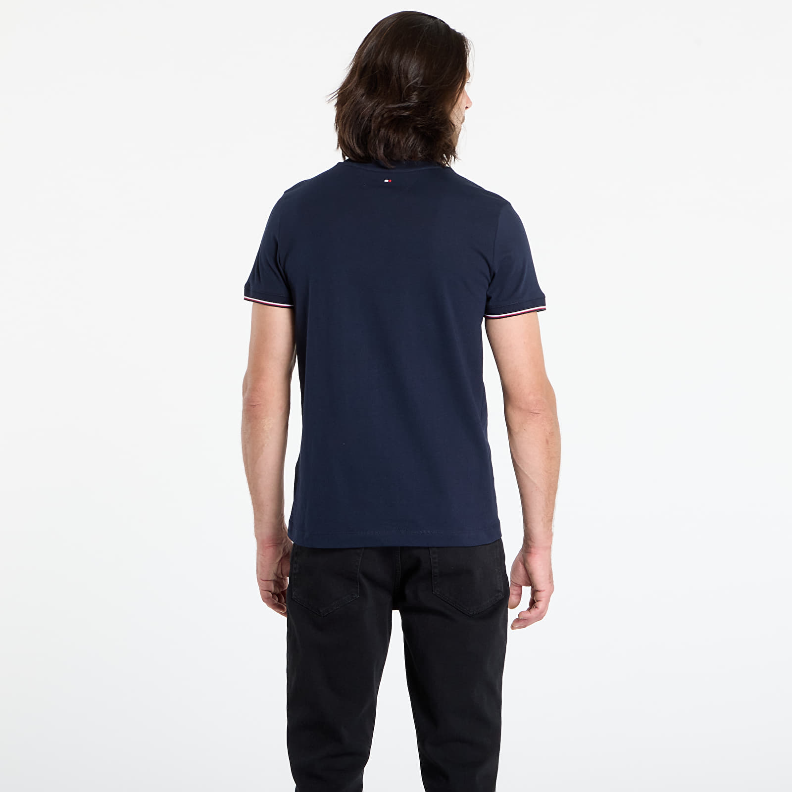 Moške majice Tommy Hilfiger Tommy Logo Tipped Tee Blue