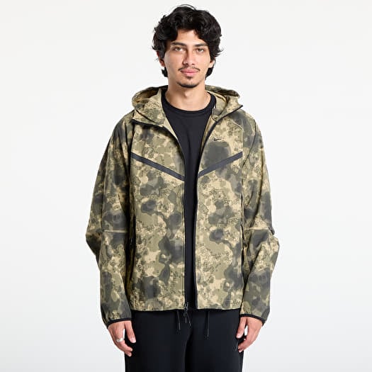 Windbreaker Nike Tech Men's Dri-FIT Woven Camo Windrunner Jacket Neutral Olive/ Black