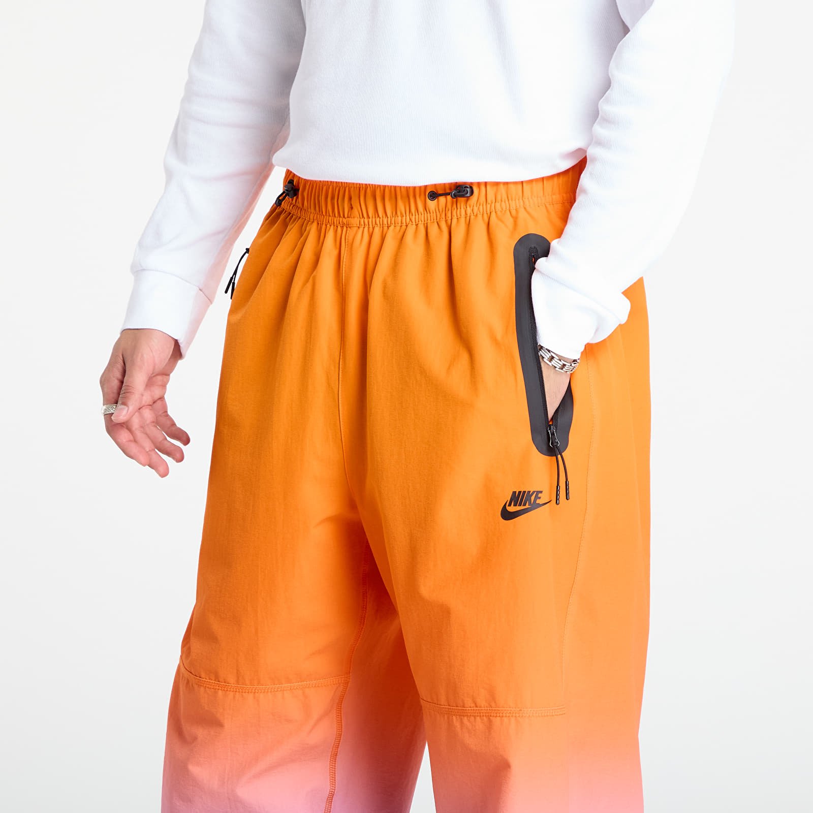 Kelnės Nike Tech Men's Woven Pants Game Royal/ Safety Orange