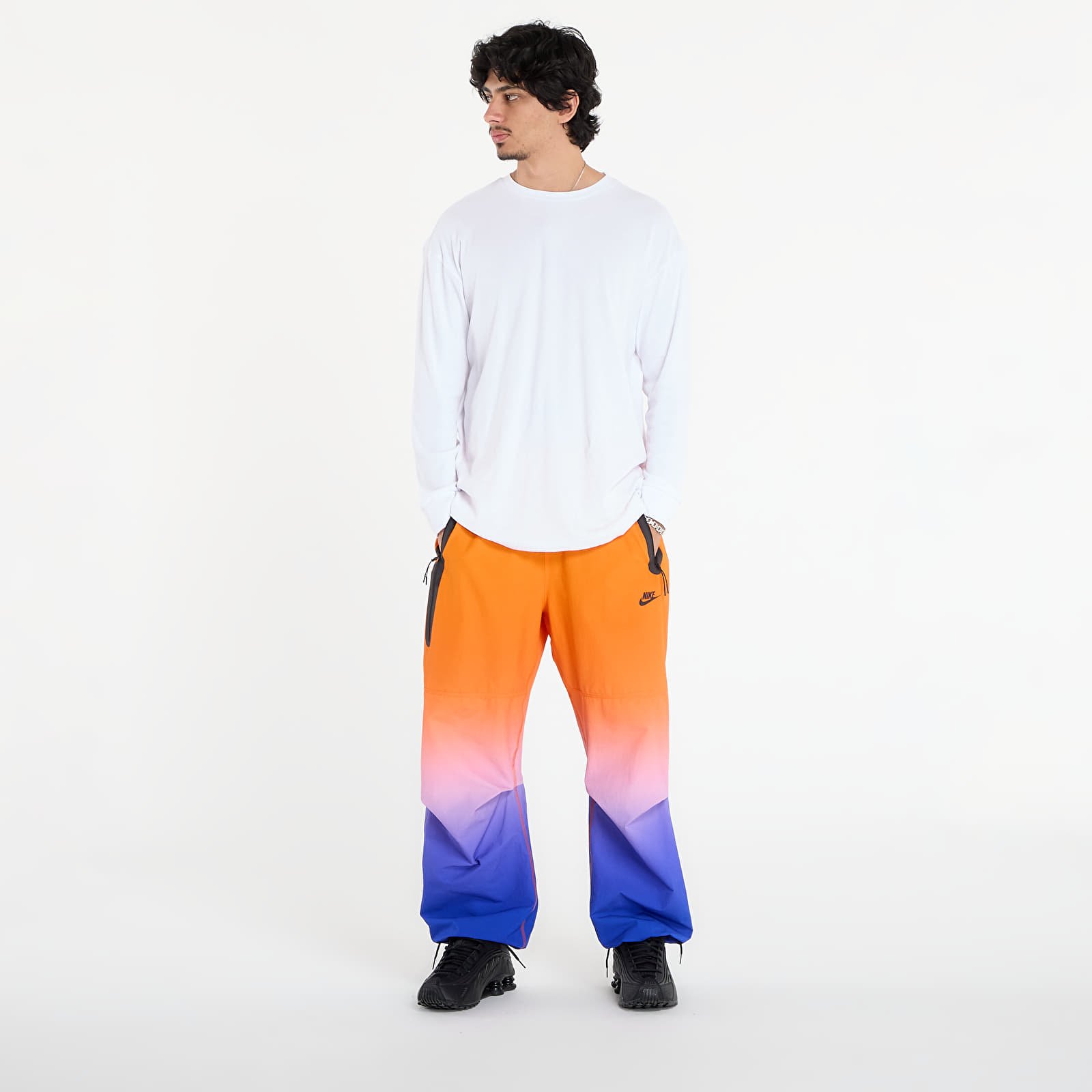 Kelnės Nike Tech Men's Woven Pants Game Royal/ Safety Orange