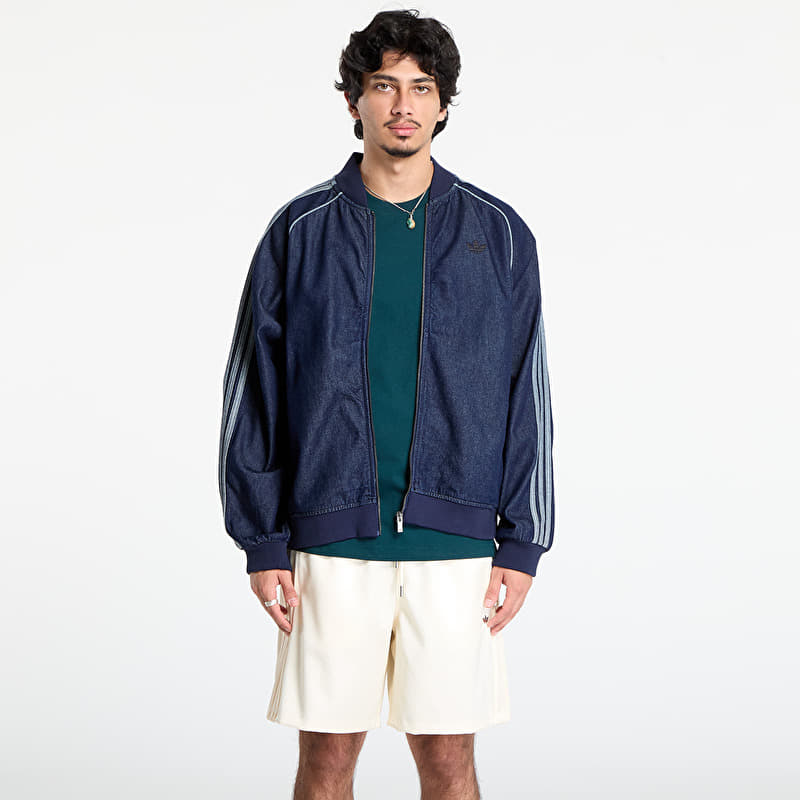 Takki adidas SST Adicolor Loose Denim Stone Jacket Indigo Denim