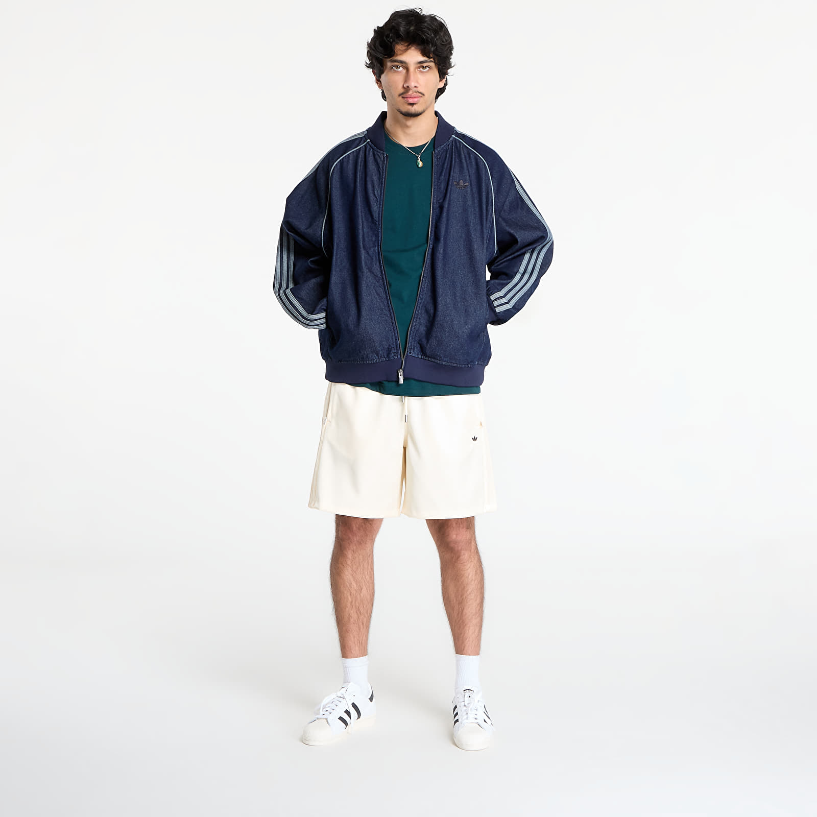 Jackets adidas SST Adicolor Loose Denim Stone Jacket Indigo Denim