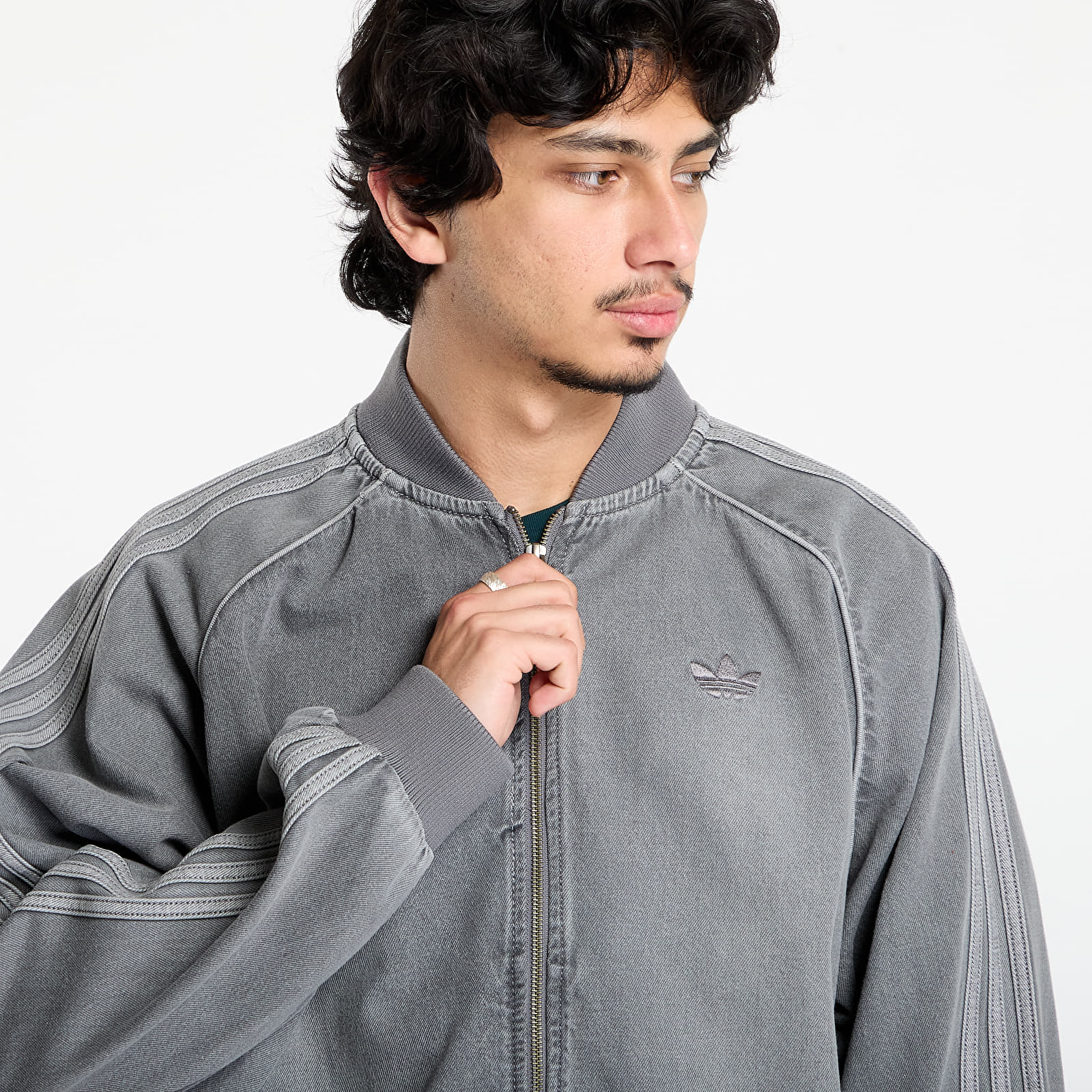 Jackets adidas SST Adicolor Loose Denim Jacket Light Denim