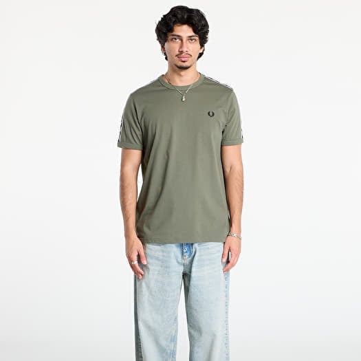 T-shirt FRED PERRY Contrast Tape Ringer T-Shirt Lrlwrthgreen/ Blk