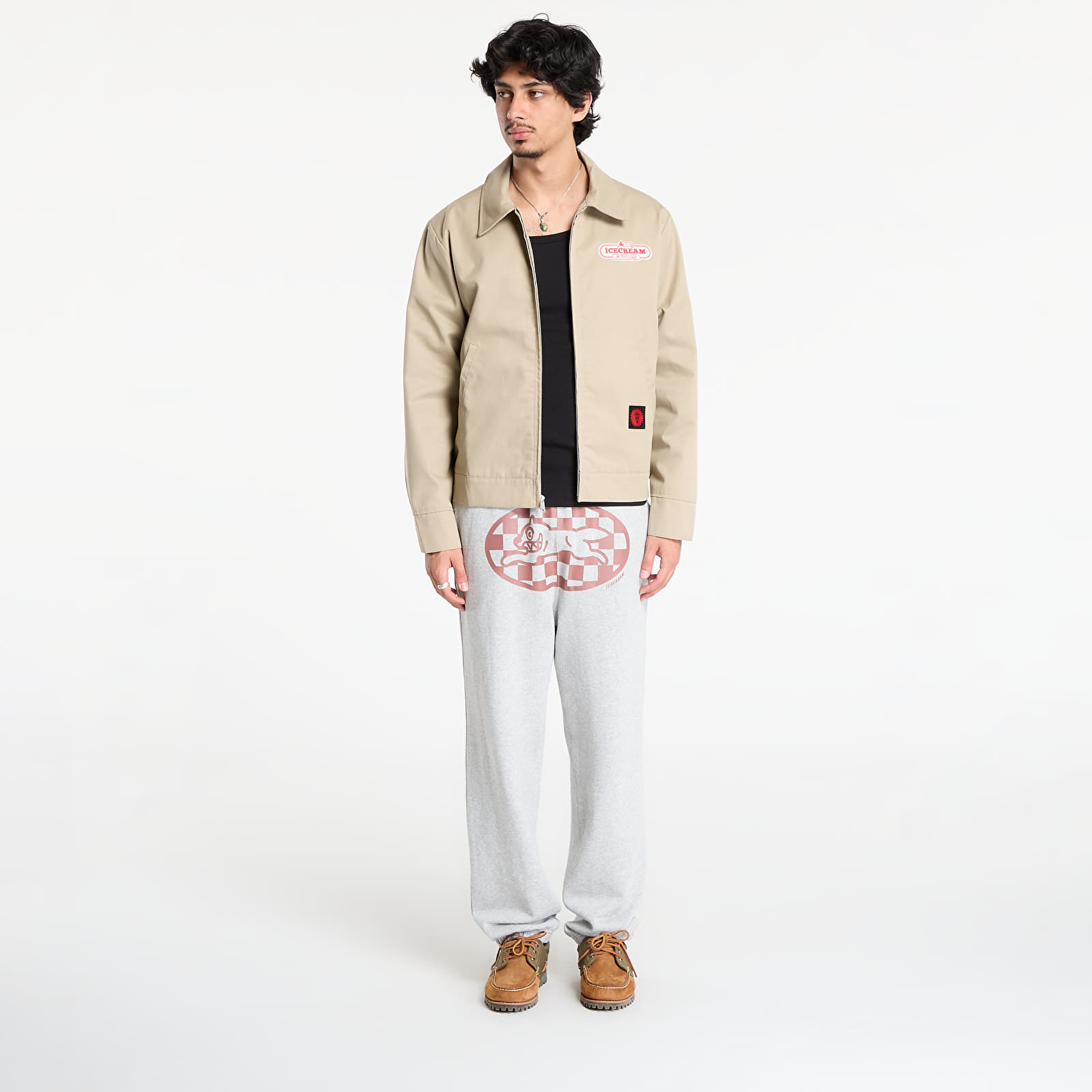 Joggerpüksid Billionaire Boys Club Icecream Checker Running Dog Sweatpants Heather Grey