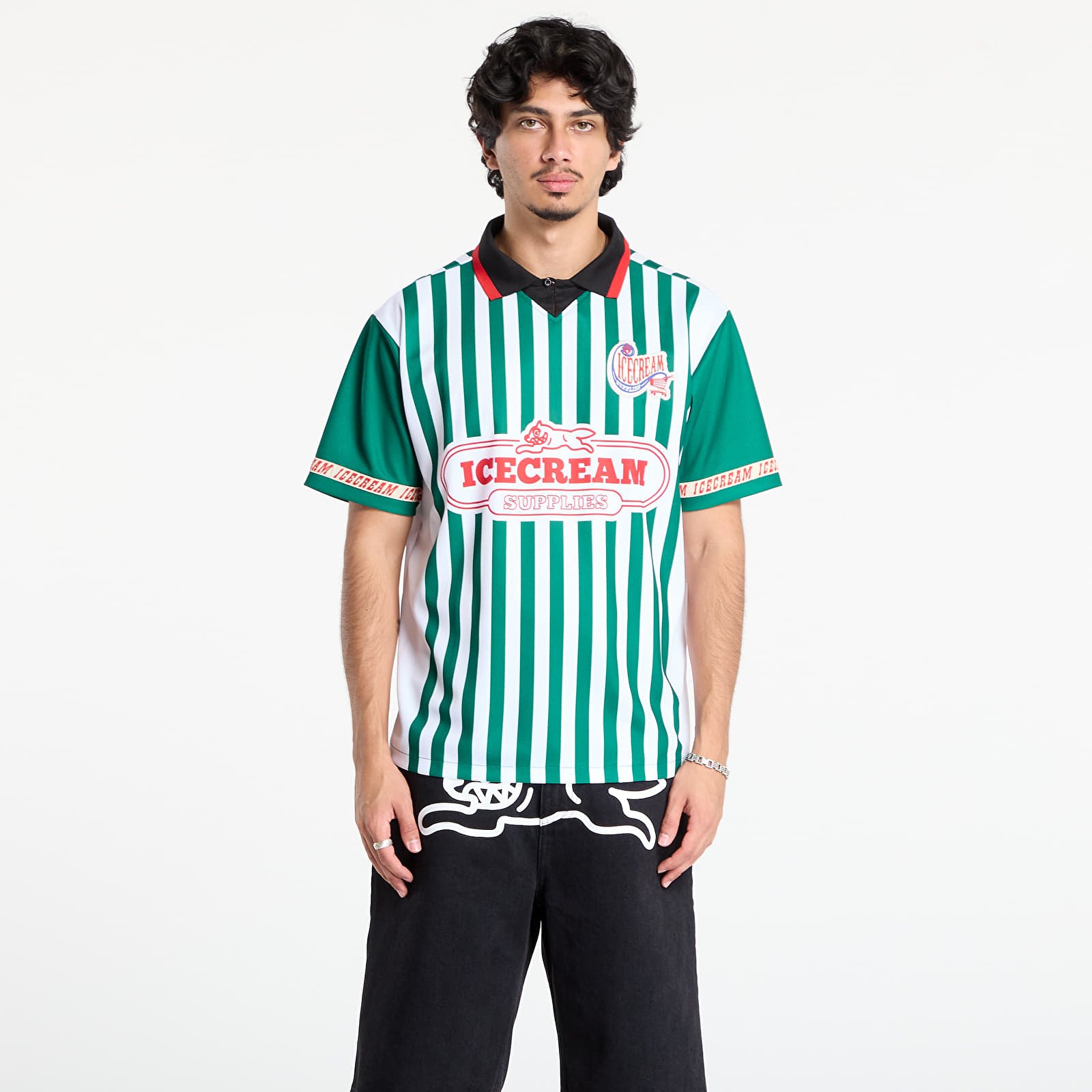 Dresy Billionaire Boys Club Icecream Striped Football Shirt Green