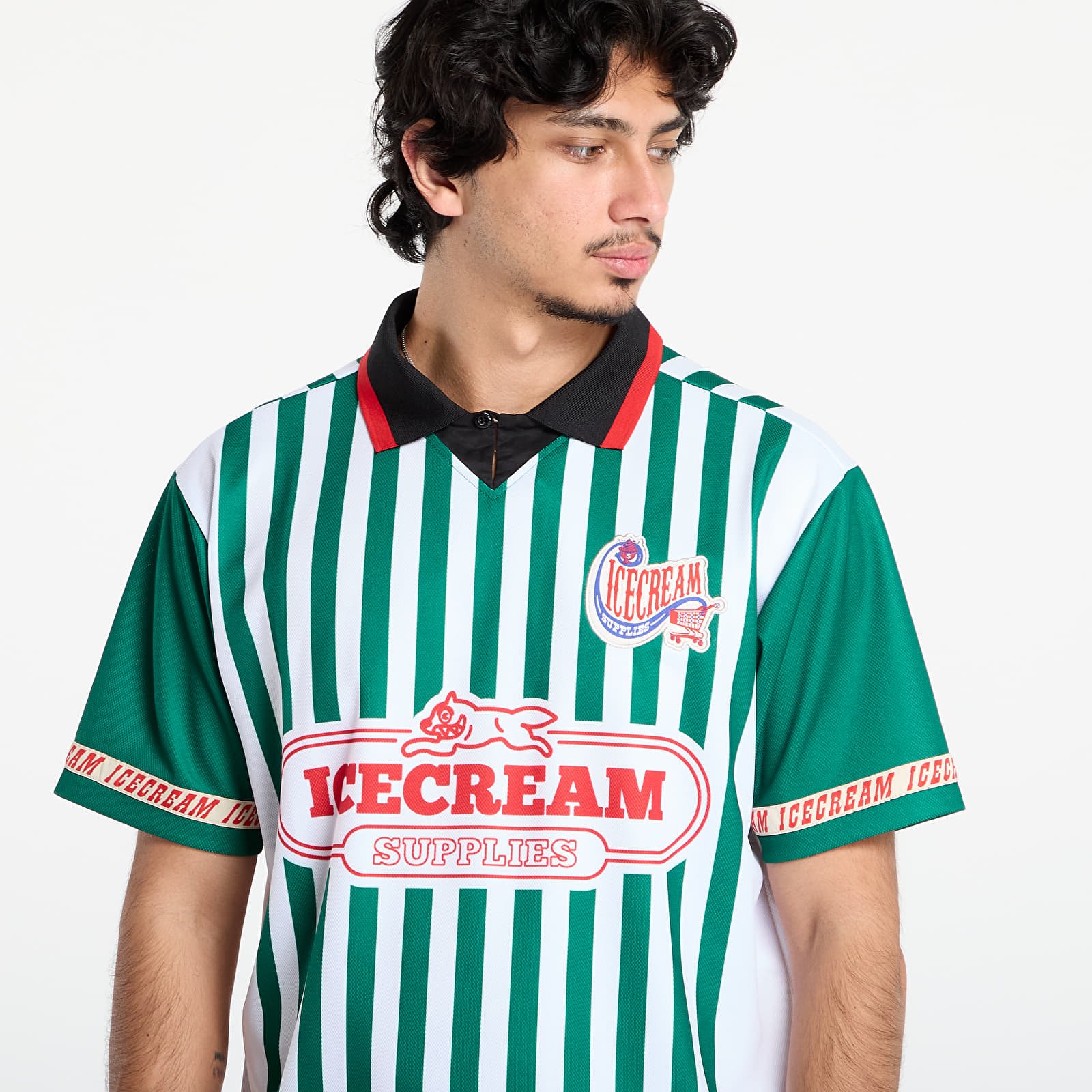 Dresy Billionaire Boys Club Icecream Striped Football Shirt Green