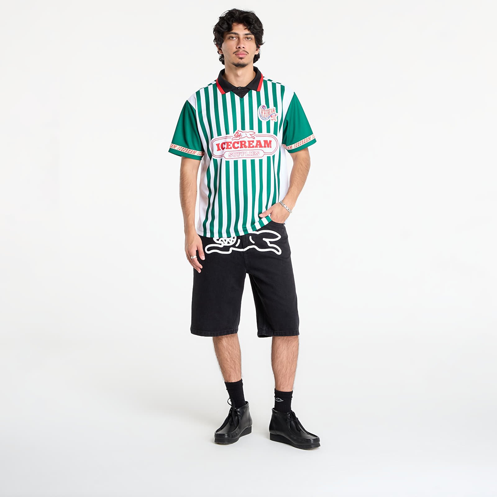 Dresy Billionaire Boys Club Icecream Striped Football Shirt Green