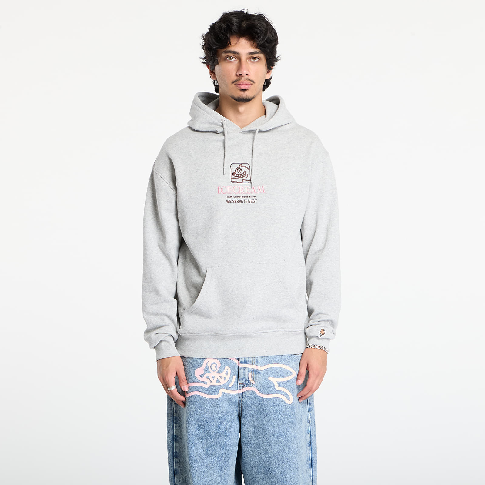 Sweatshirt Billionaire Boys Club Icecream Serve It Best Popover Hood Heather Grey S