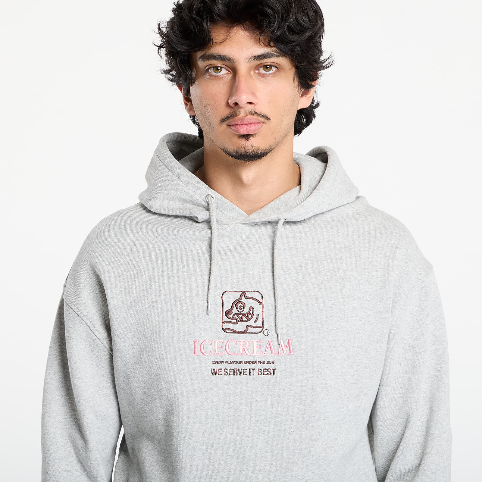 Mikiny Billionaire Boys Club Icecream Serve It Best Popover Hood Heather Grey