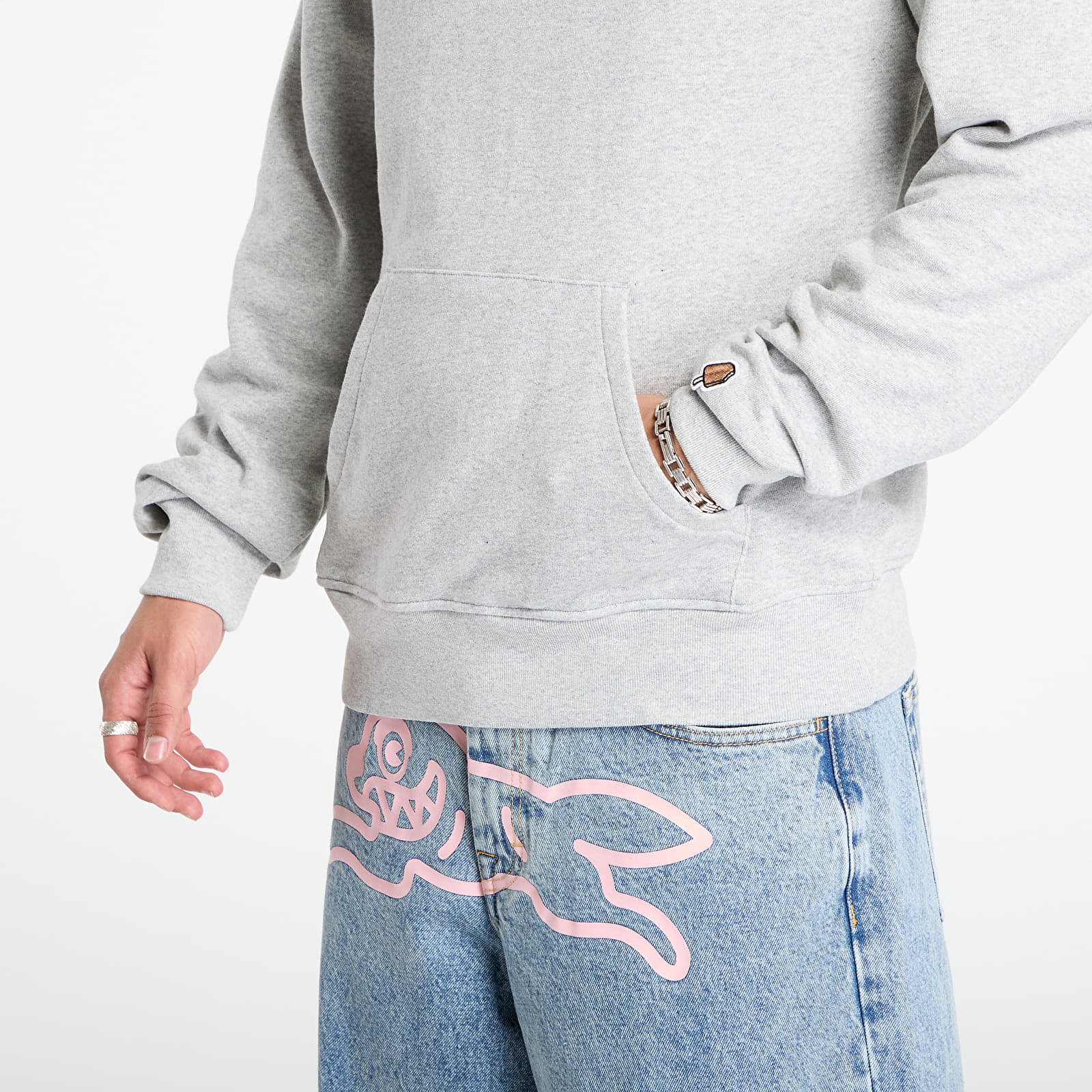 Mikiny Billionaire Boys Club Icecream Serve It Best Popover Hood Heather Grey