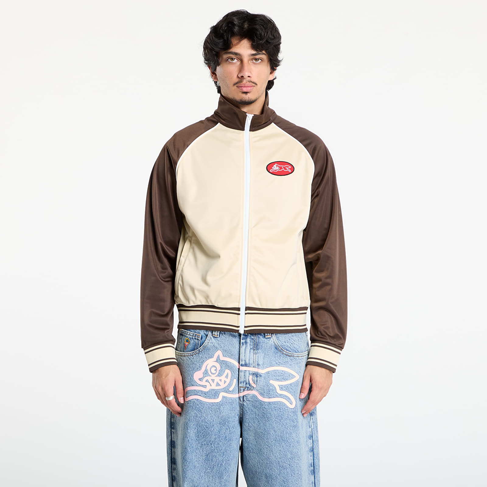 Mikiny Billionaire Boys Club Icecream Running Dog Zip Through Track Top Brown