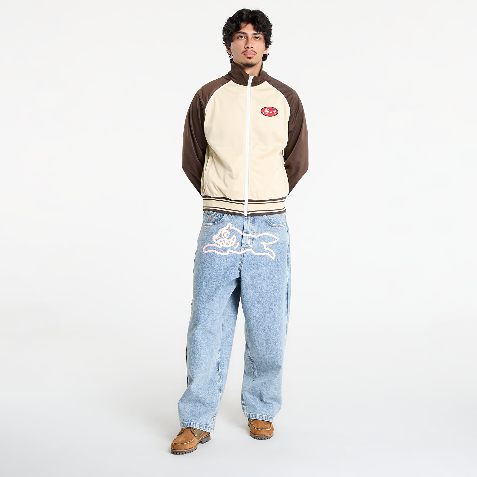 Mikiny Billionaire Boys Club Icecream Running Dog Zip Through Track Top Brown