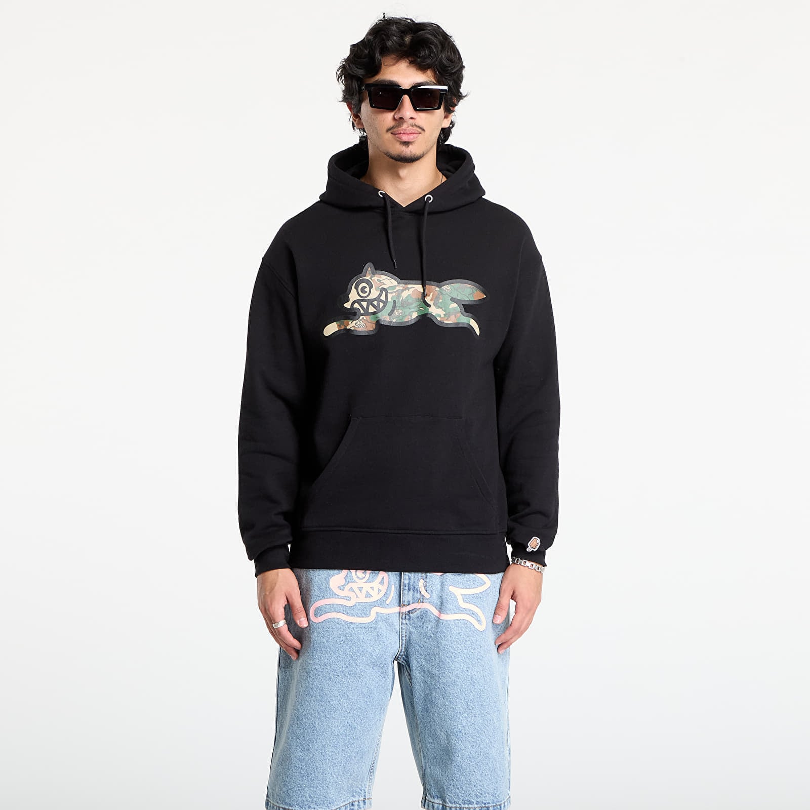 Sweatshirt Billionaire Boys Club Icecream Woodland Camo Running Dog Popover Hood Black M