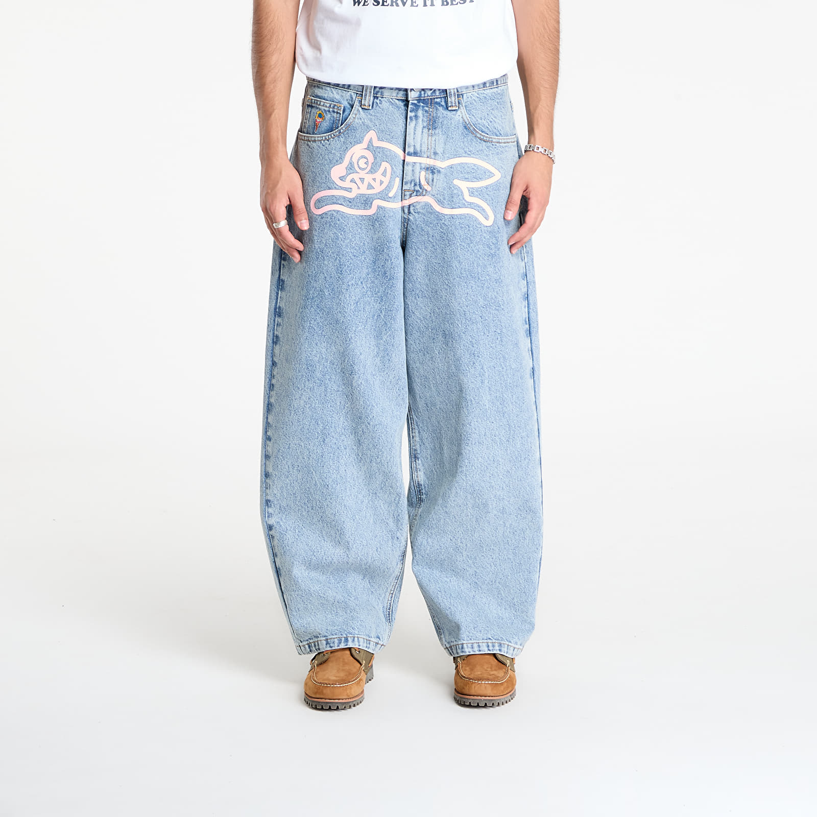 Džínsy Billionaire Boys Club Icecream Running Dog Triple Scoop Denim Pants Heavy Wash Blue