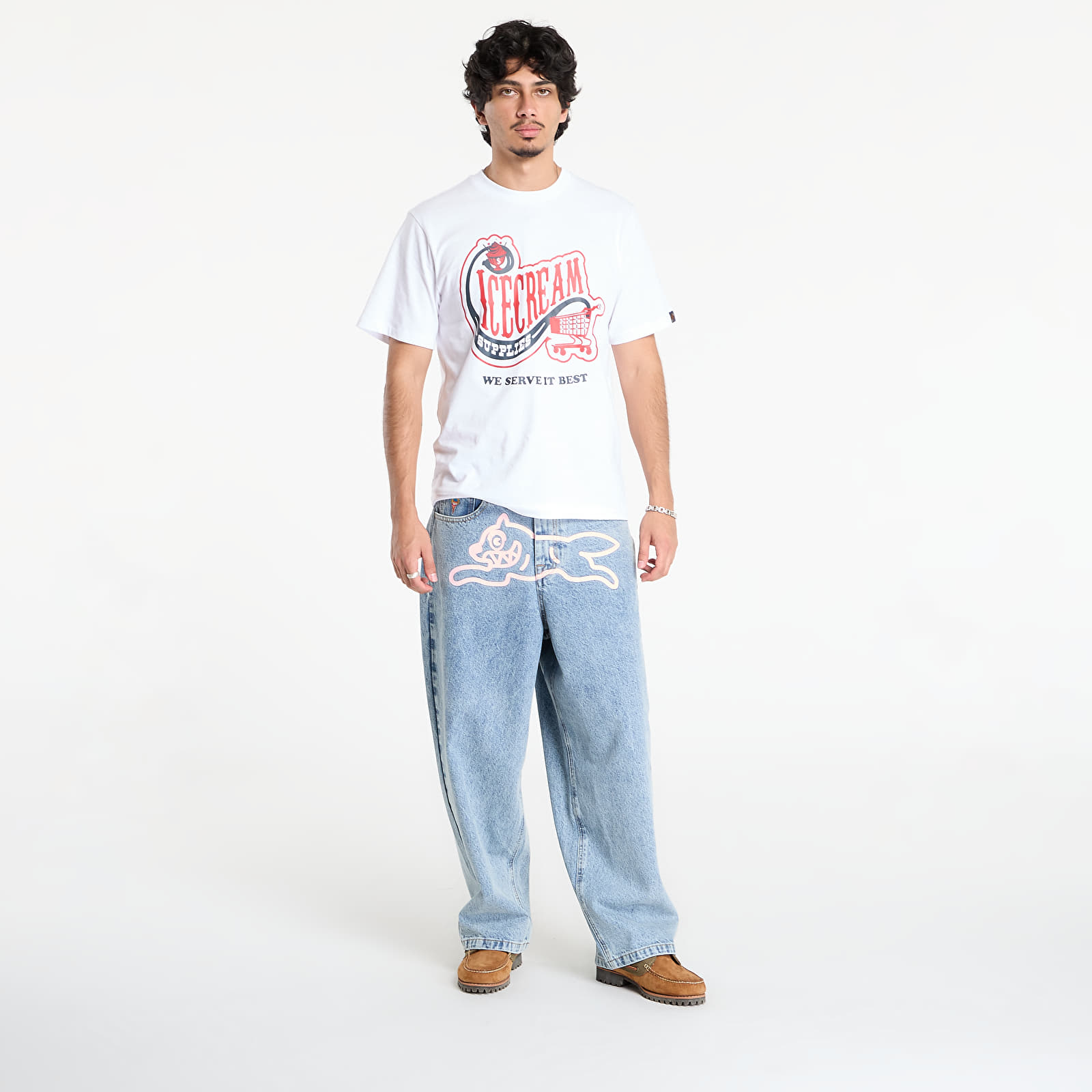 Džínsy Billionaire Boys Club Icecream Running Dog Triple Scoop Denim Pants Heavy Wash Blue