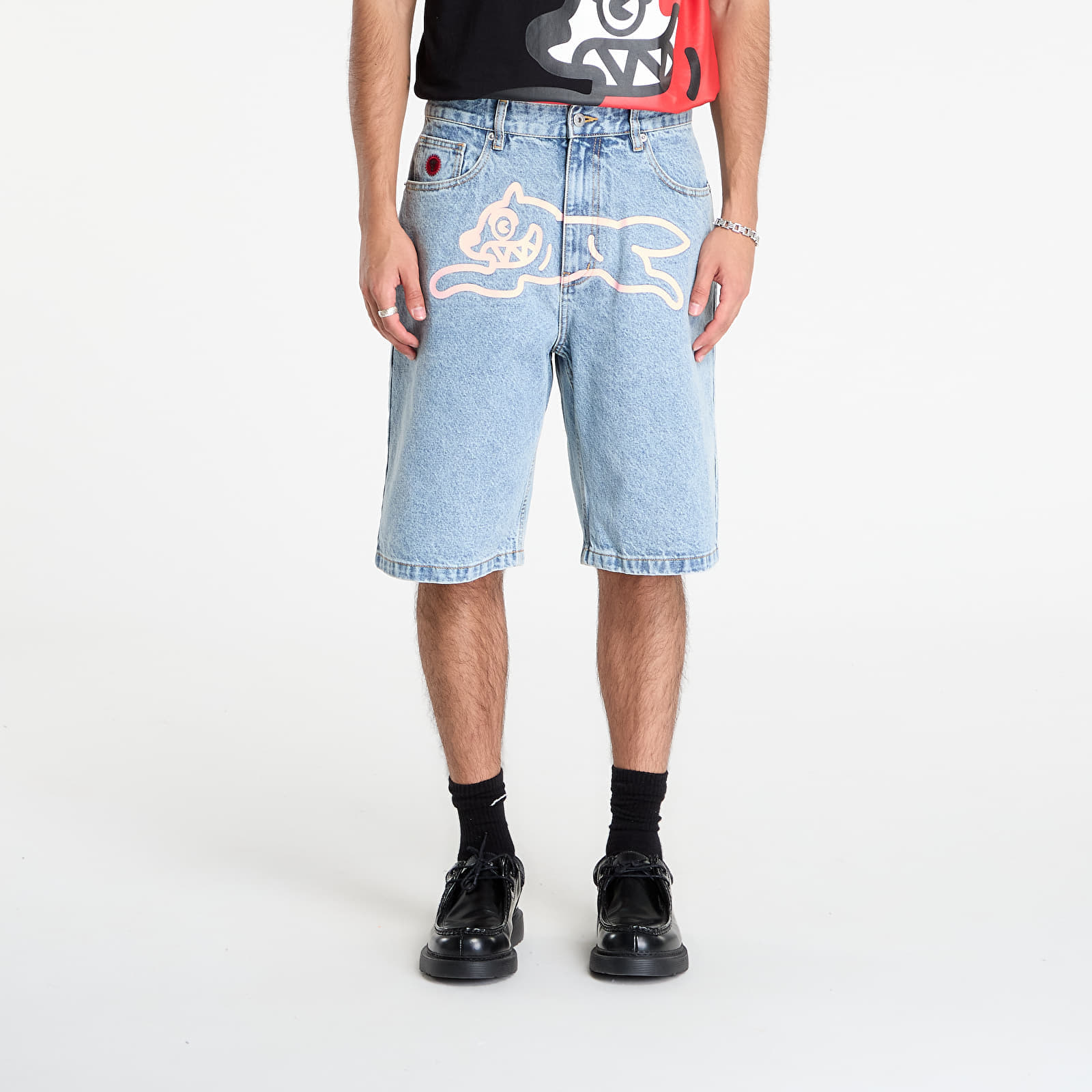 Pantaloni scurți Billionaire Boys Club Icecream Running Dog Denim Shorts Heavy Wash Blue 30
