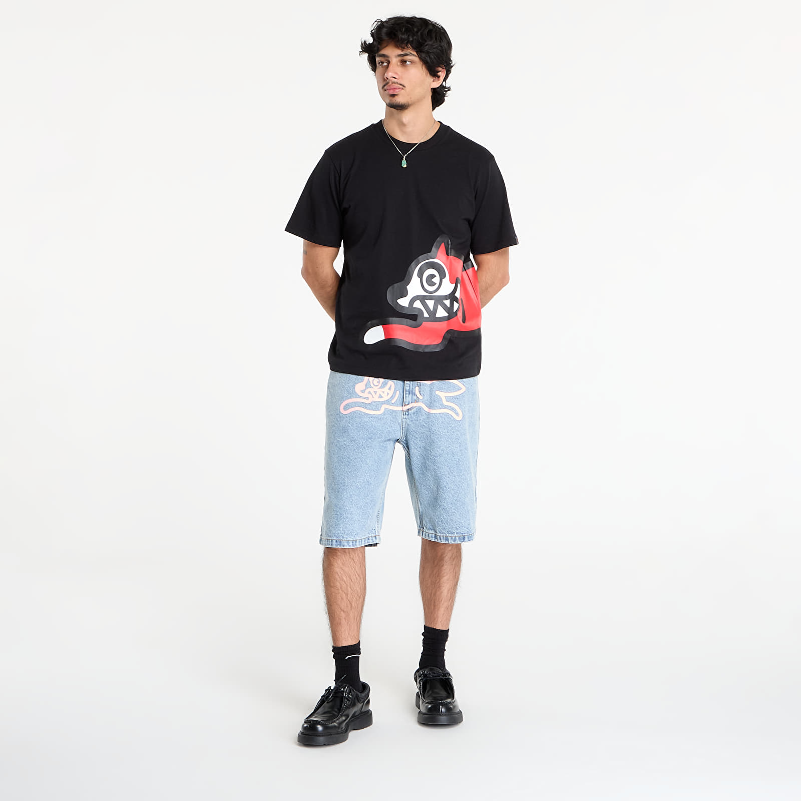 Shorts Billionaire Boys Club Icecream Running Dog Denim Shorts Heavy Wash Blue