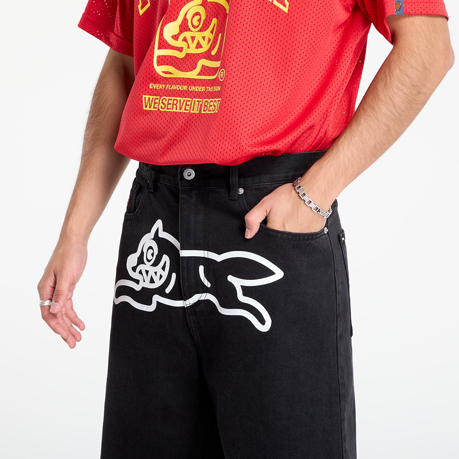 Shorts Billionaire Boys Club Icecream Running Dog Denim Shorts Black