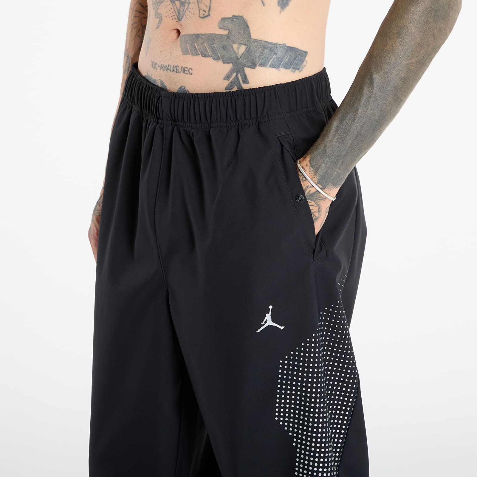 Pants Jordan Sport JAM Men's Warm-Up Pants Black/ Metallic Silver