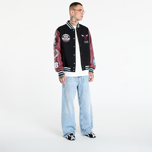 Jackets New Era NBA Patch Varsity Chicago Bulls Black Footshop