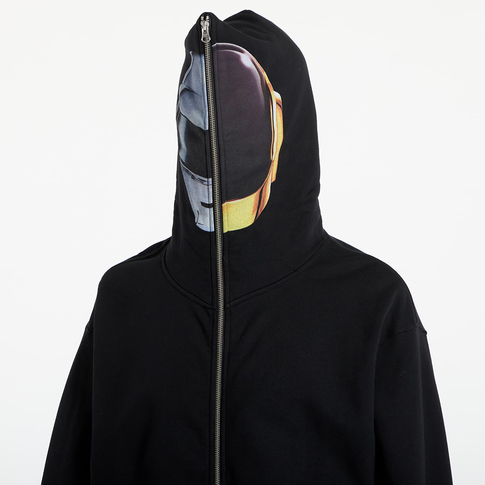 Hoodies and sweatshirts PLEASURES Daft Club Ram Zip Hoodie Black