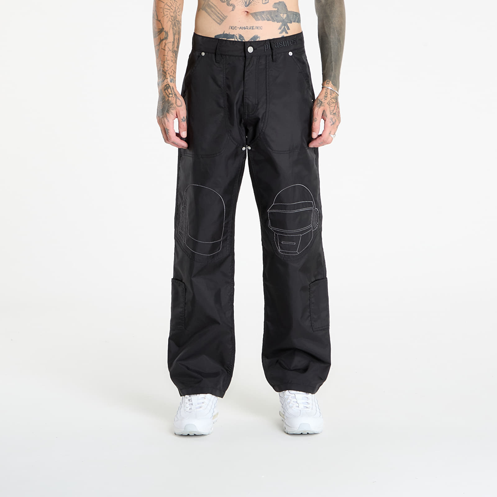 Панталони PLEASURES Daft Club Helmets Nylon Work Pants Black 38