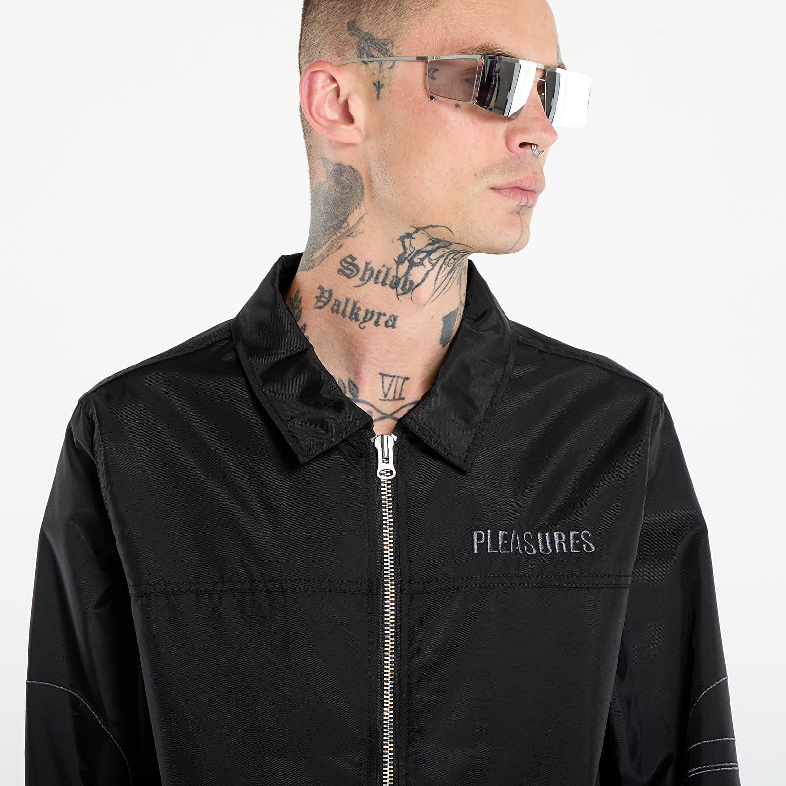 Jackets PLEASURES Daft Club Helmets Nylon Work Jacket Black