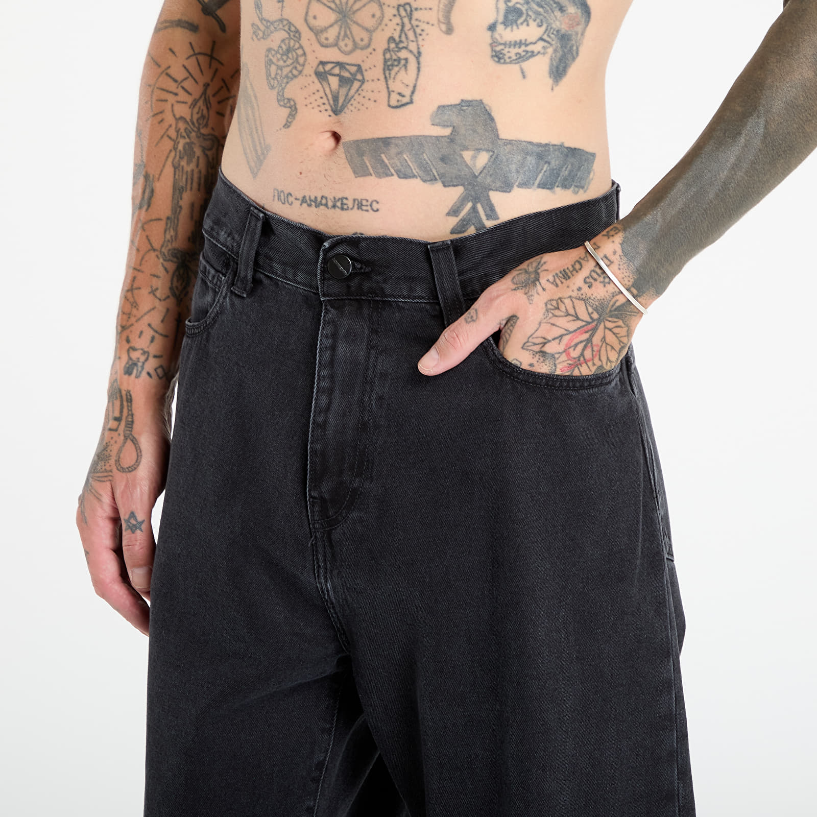 Jeans Carhartt WIP Landon Pant Black Stone Washed
