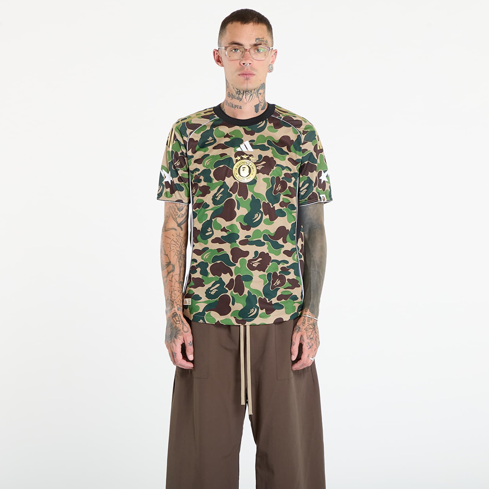 Trikots adidas x BAPE Jersey Top Crew Green