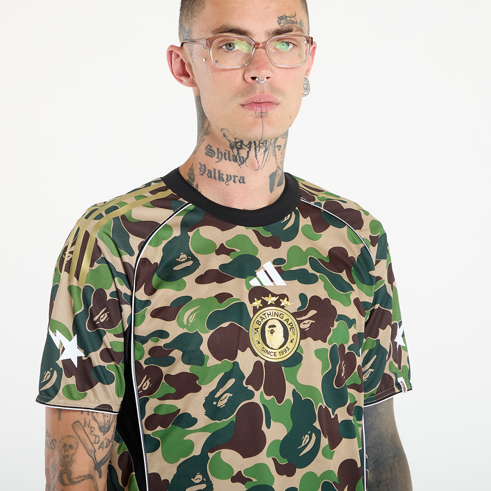 Trikots adidas x BAPE Jersey Top Crew Green
