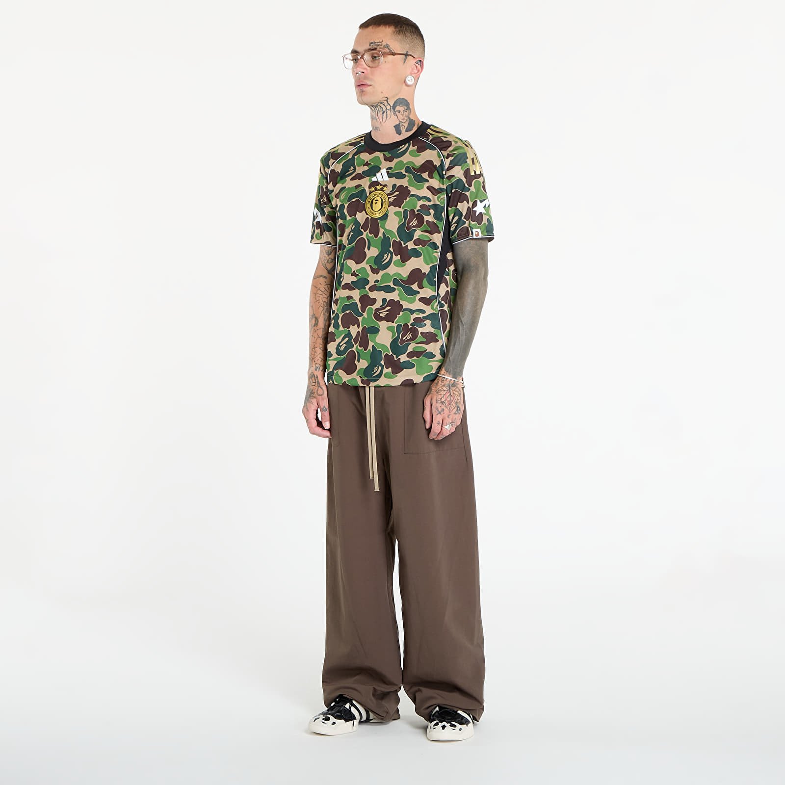 Trikots adidas x BAPE Jersey Top Crew Green